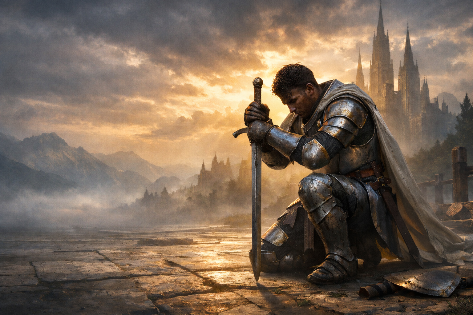 A hero training, earning their strength through discipline